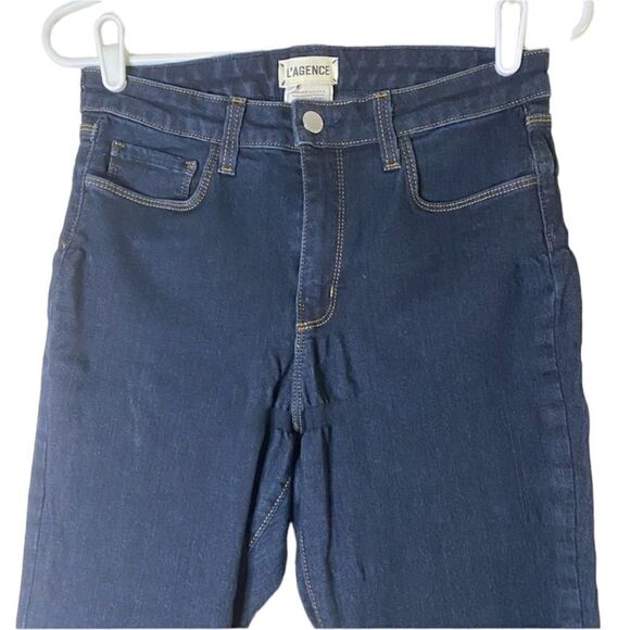 L’AGENCE NWT Margot high rise skinny jeans In Midnight Size 26 - Picture 5 of 13
